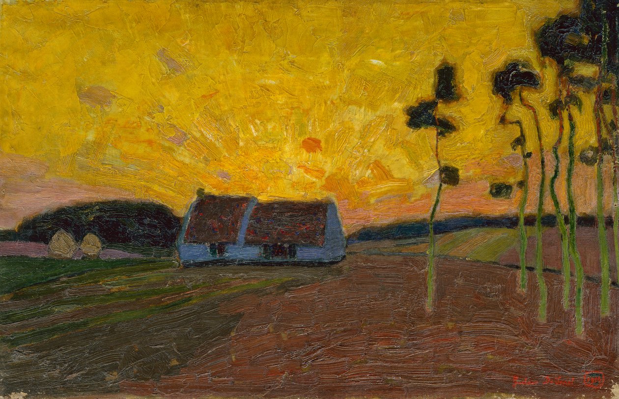 Paisaje en Sint-Martens-Latem de Gustave de Smet