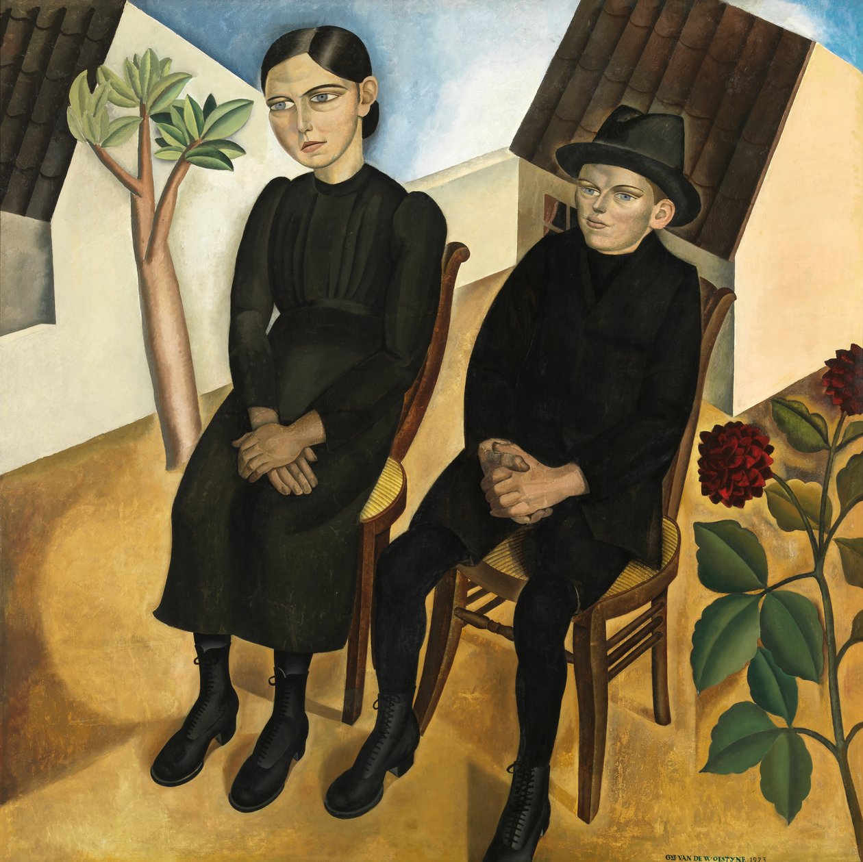 Gastón y su hermana de Gustave Van de Woestyne
