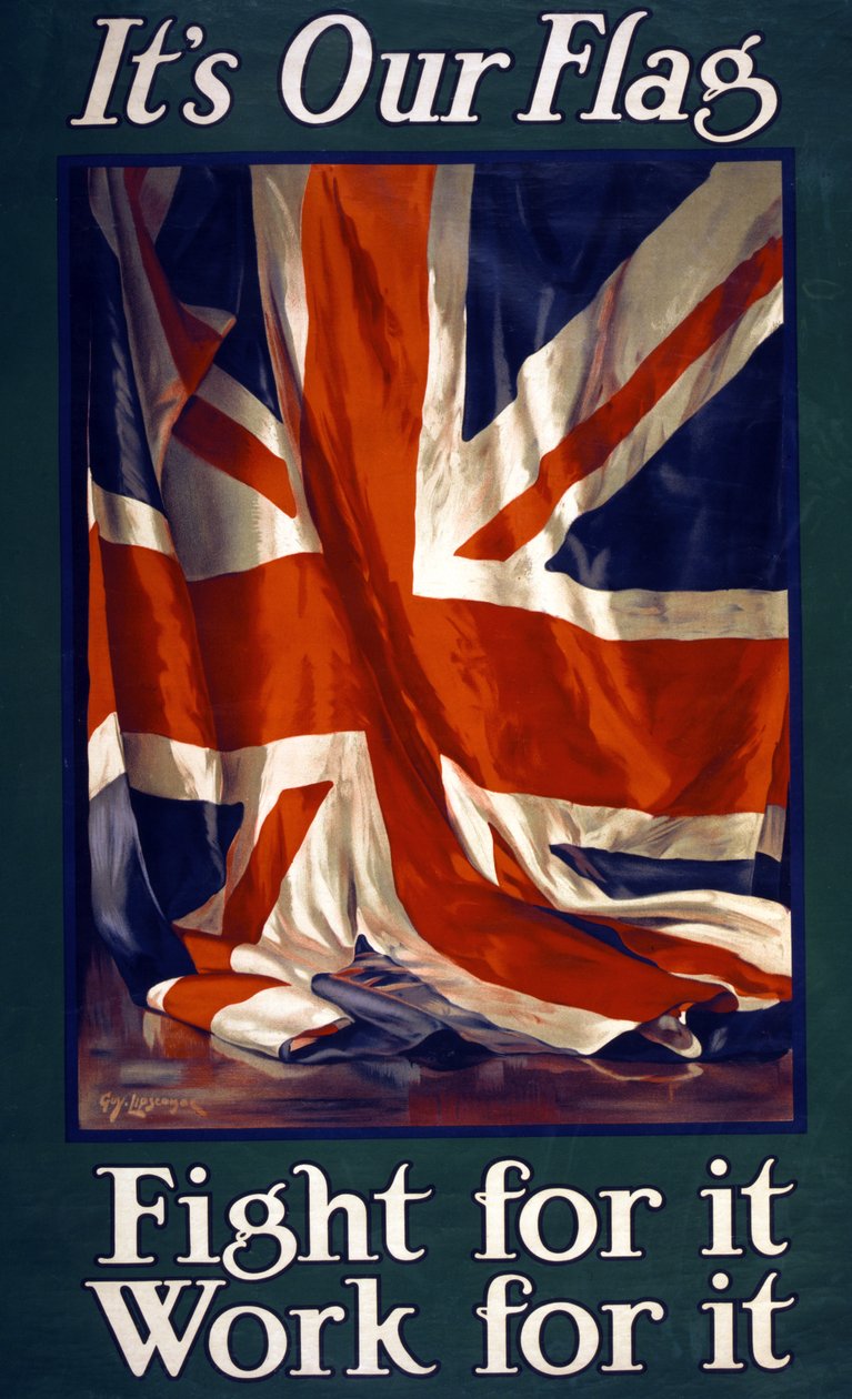 Es nuestra bandera, Lucha por ella, Trabaja por ella, pub. 1915 de Guy Lipscombe