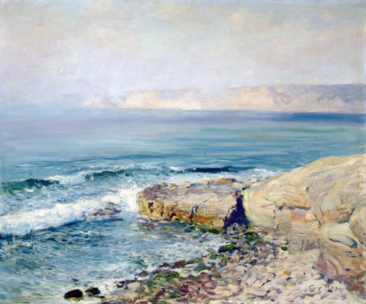 Niebla entrante (óleo sobre lienzo) de Guy Rose