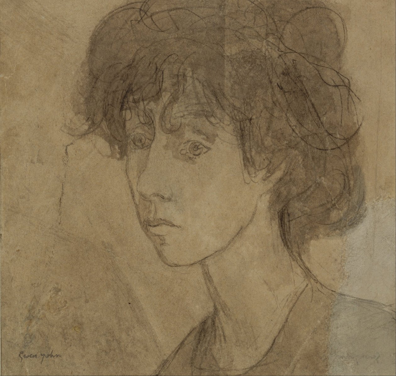 Cabeza de una mujer de Gwen John