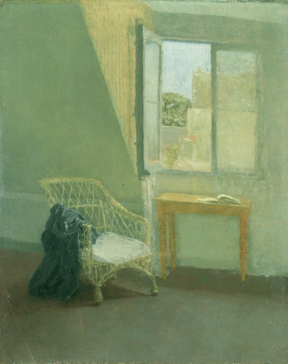 Un rincón de la habitación del artista en París de Gwen John
