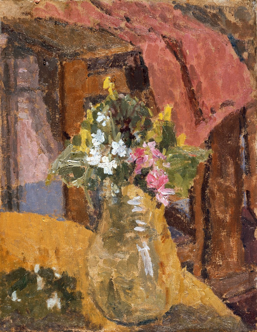 Flores (óleo sobre lienzo) de Gwen John