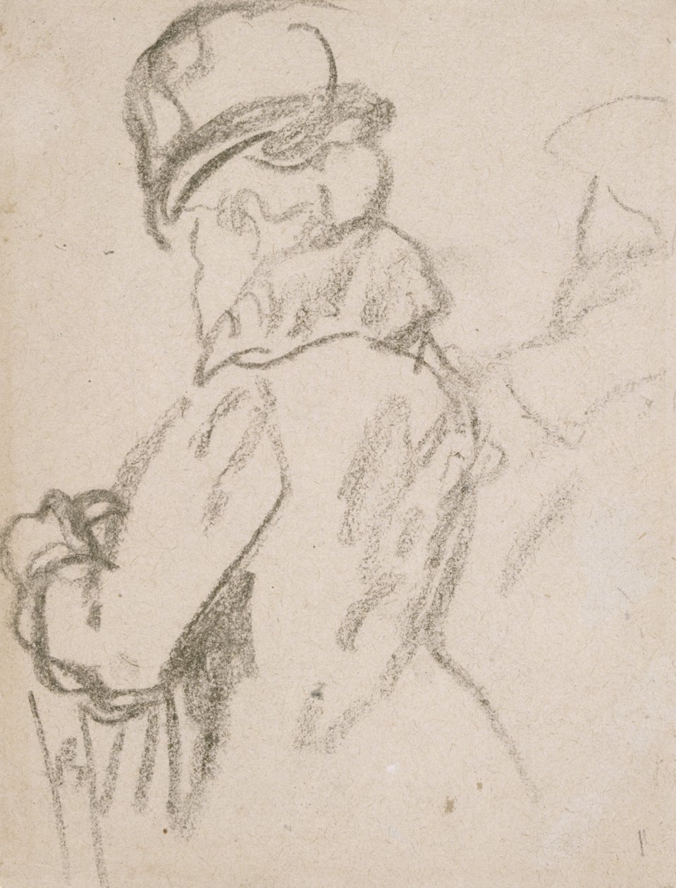 Mademoiselle Pouvereau (carboncillo sobre papel) de Gwen John