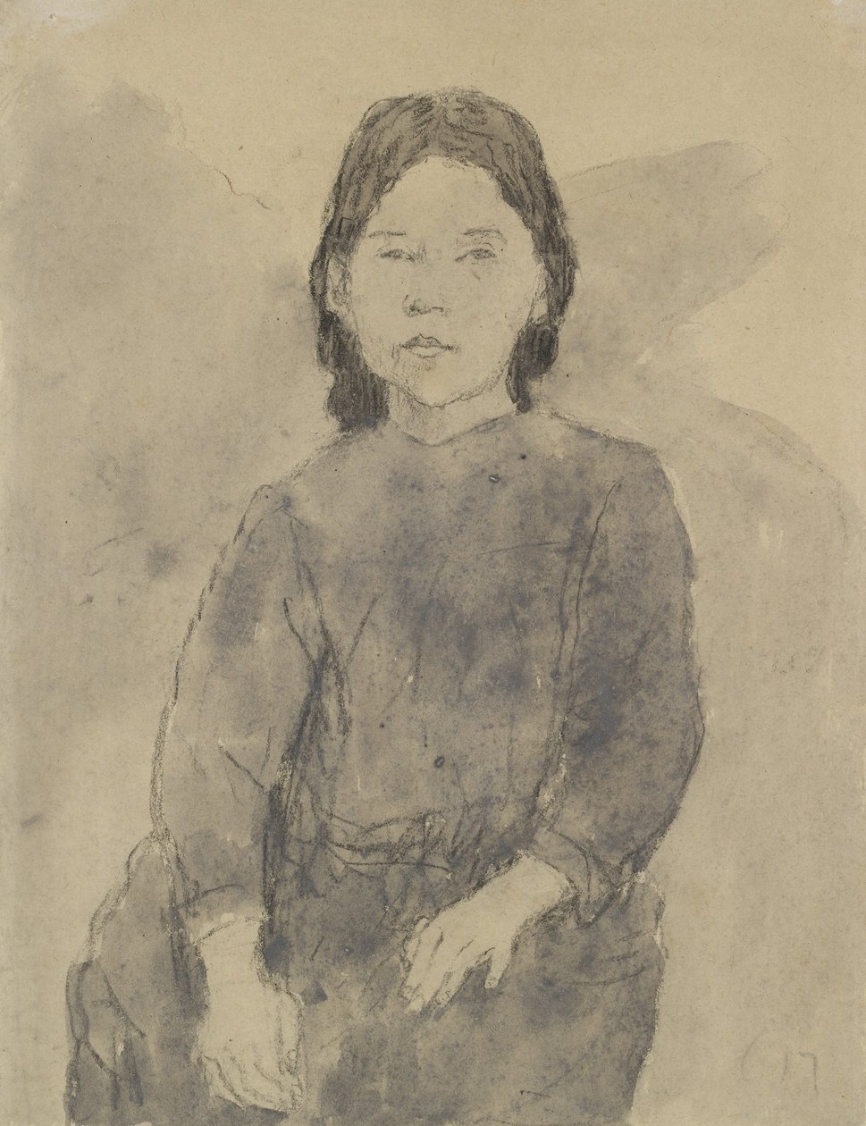 Niña sentada (¿Marie Hamonet?) de Gwen John