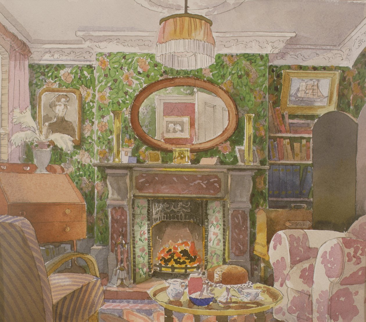 Jarrón de flores, c.1927 de Gwen John