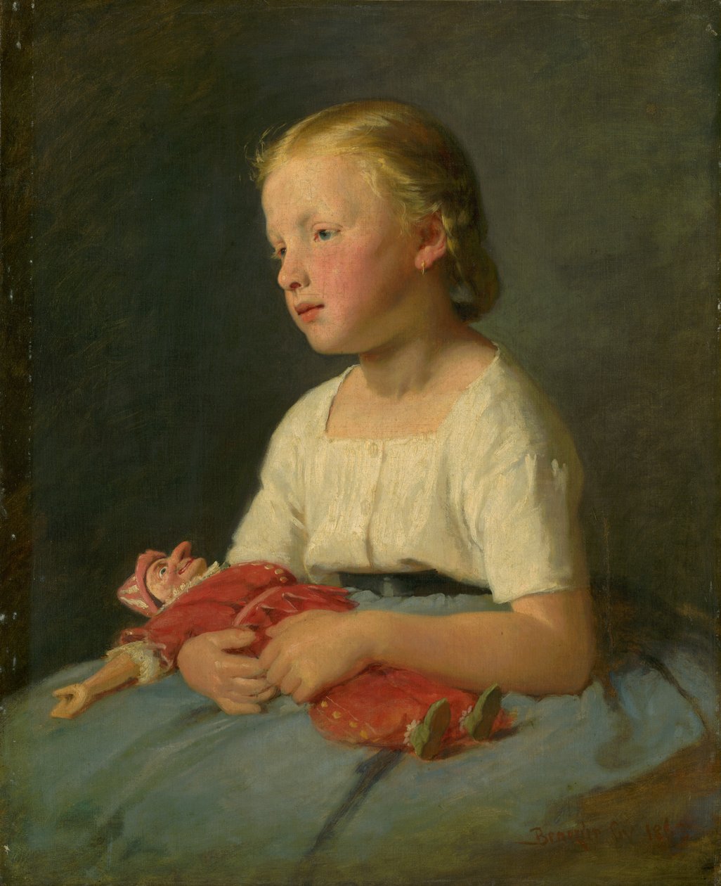 Niña con una muñeca de Gyula Benczúr