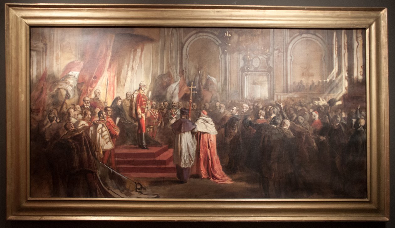 Estudio para la pintura Mil años de homenaje de Gyula Benczúr