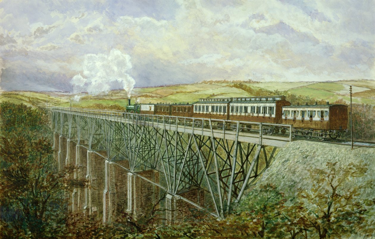 Ferrocarril de Cornwall, El Viaducto de Gover de H. Geach