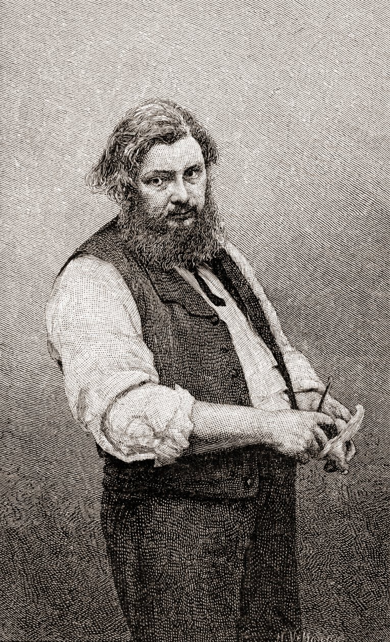 Jean Désiré Gustave Courbet, de The Century Illustrated Monthly Magazine, publicado en 1884 de H. Velten