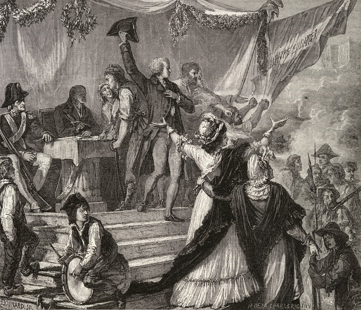 Inscripción de voluntarios en la Guardia Nacional en 1791 de H. de la Charlerie