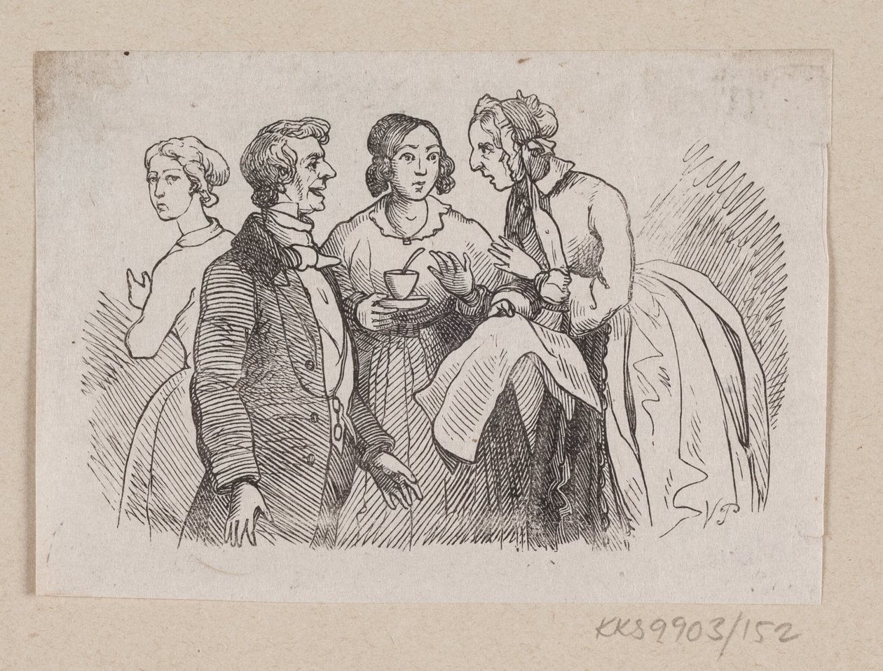 Ilustración para "Es bastante cierto" en H.C. Andersen, "Cuentos y Historias", Volumen 2 de H.P. Hansen