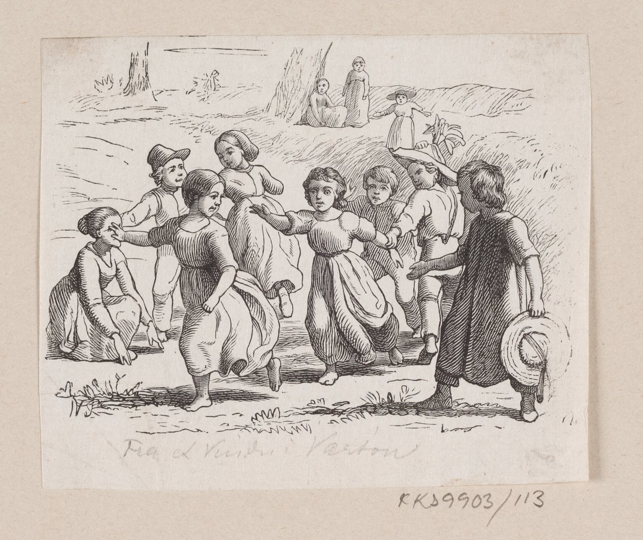 Ilustración de "Desde una ventana en Vartou" en H.C. Andersen, "Cuentos y relatos de hadas", volumen 2 de H.P. Hansen