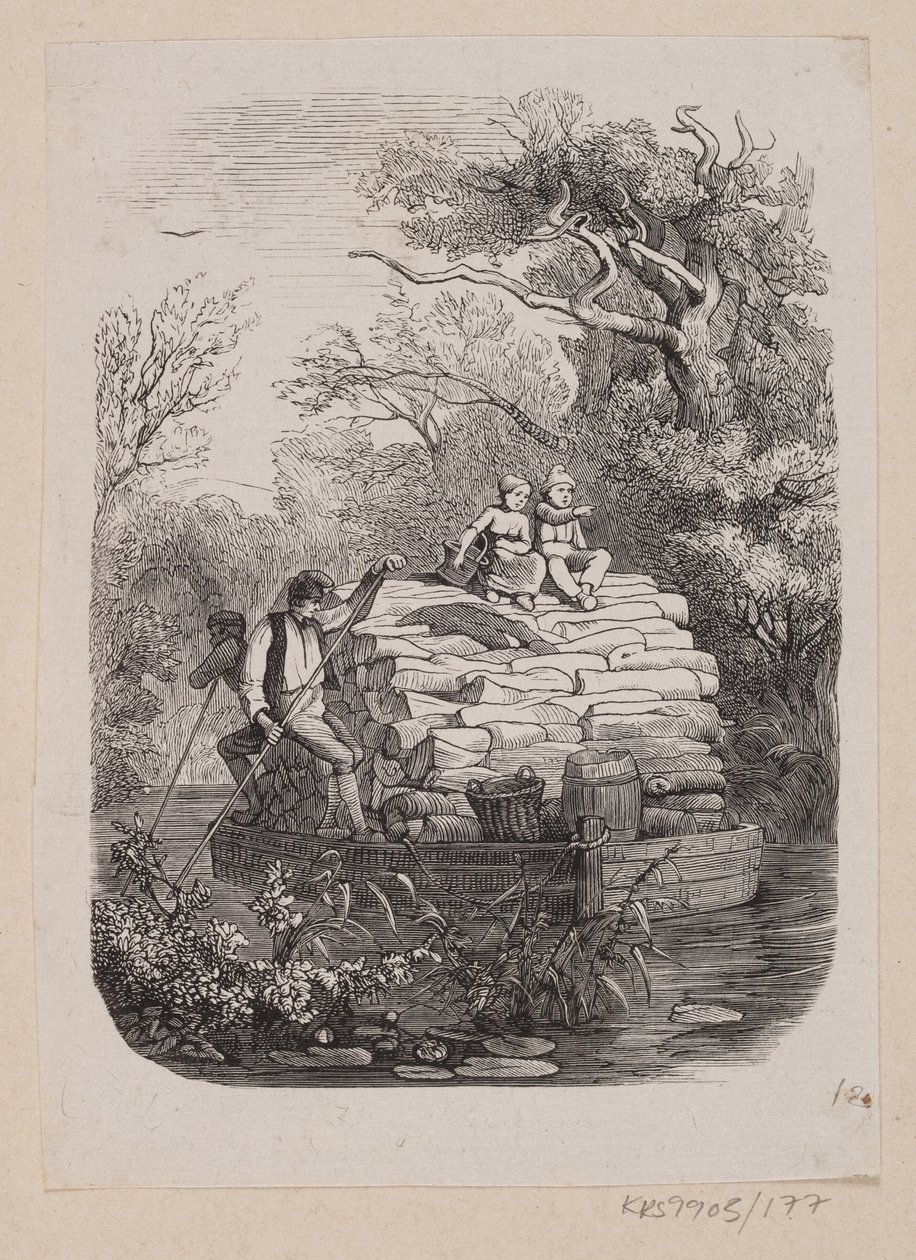 Ilustración para "Ib y la pequeña Christine" en H.C. Andersen, "Cuentos y Historias", Volumen 2 de H.P. Hansen