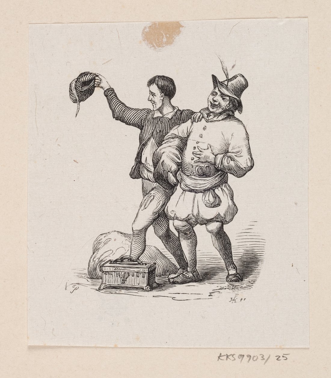 Ilustración de "El traje nuevo del emperador" en H.C. Andersen, "Cuentos y Historias", Volumen 1 de H.P. Hansen