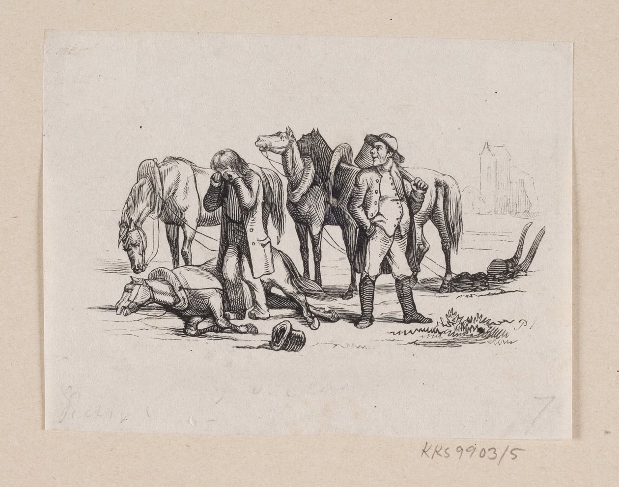 Ilustración para "El pequeño Claus y el gran Claus" en H.C. Andersen, "Cuentos y historias", Volumen 1 de H.P. Hansen