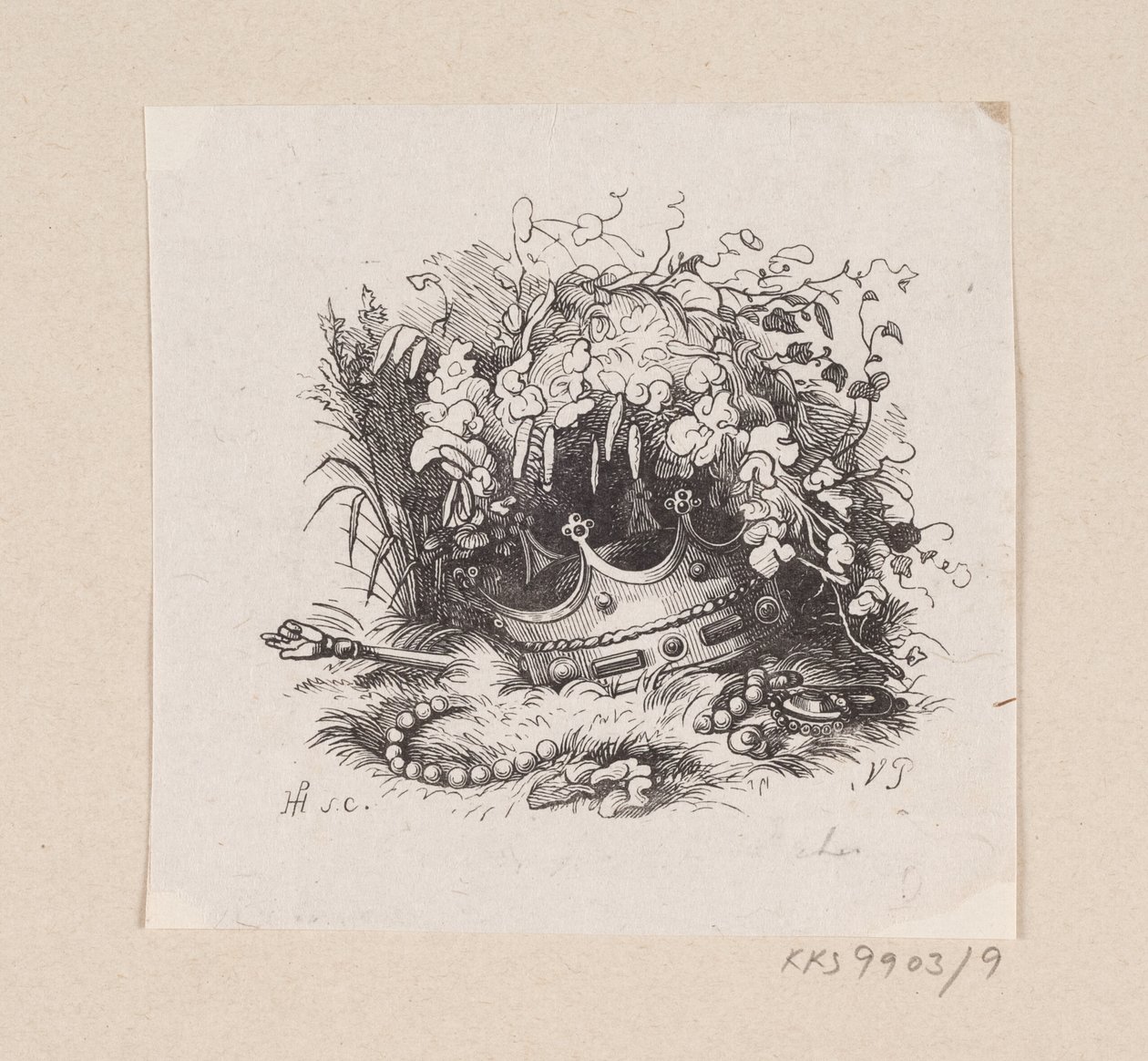 Ilustración para "La princesa y el guisante" en H.C. Andersen, "Cuentos y Historias", Volumen 1 de H.P. Hansen