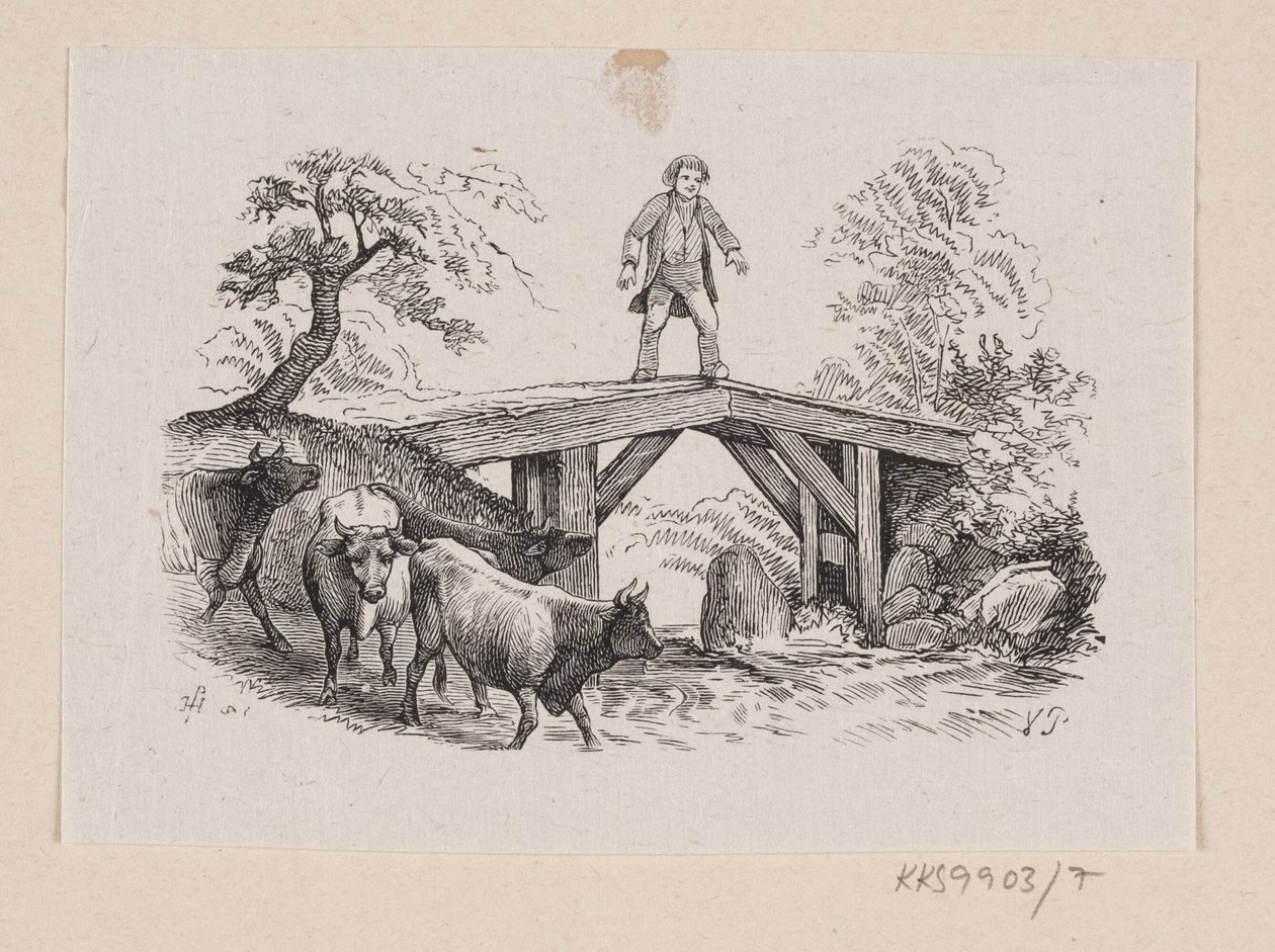 Ilustración para "El gran Claus y el pequeño Claus" en H.C. Andersen, "Cuentos y Historias", Volumen 1 de H.P. Hansen