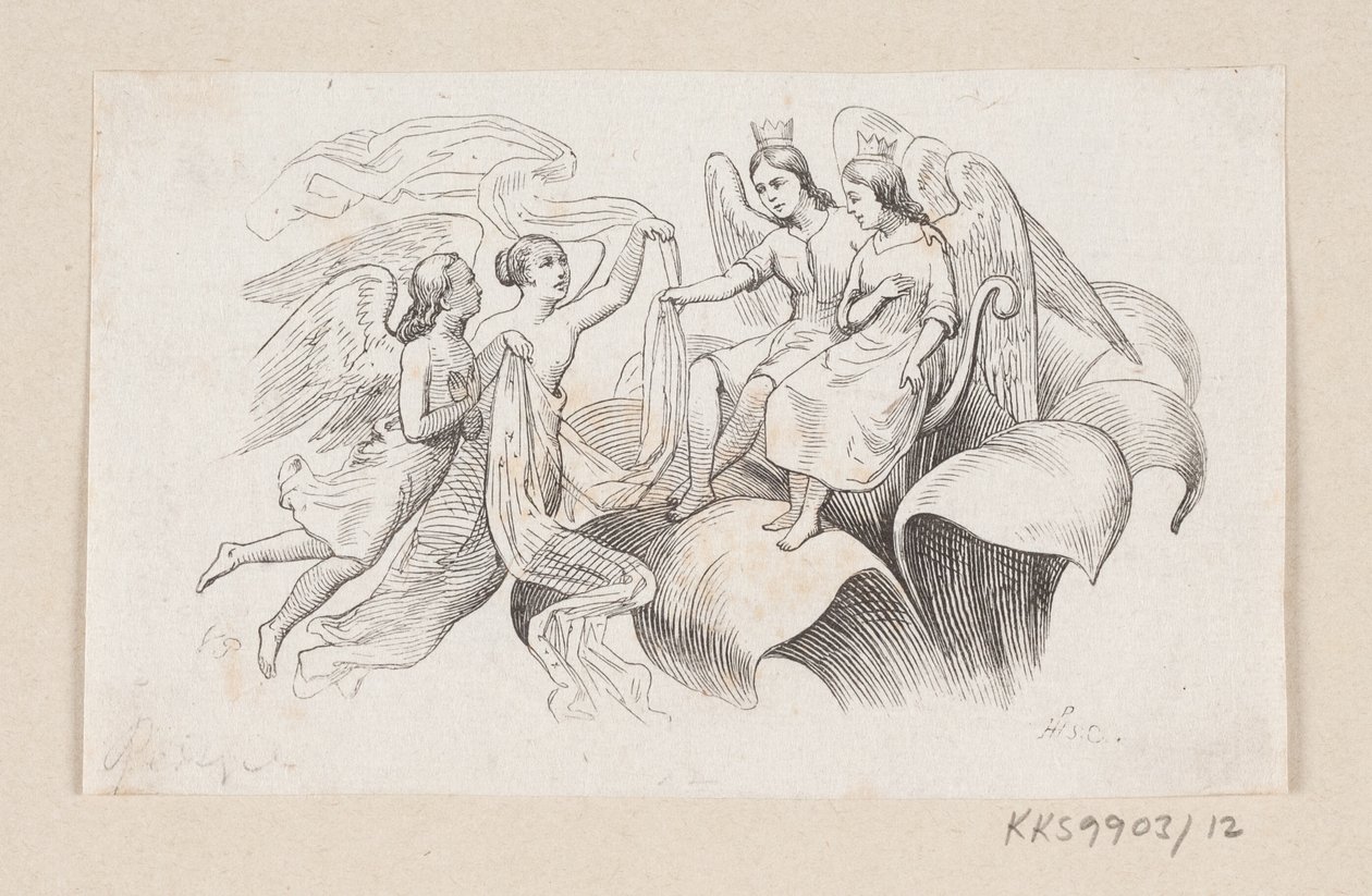 Ilustración para "Pulgarcita" en H.C. Andersen, "Cuentos y Historias", Volumen 1 de H.P. Hansen