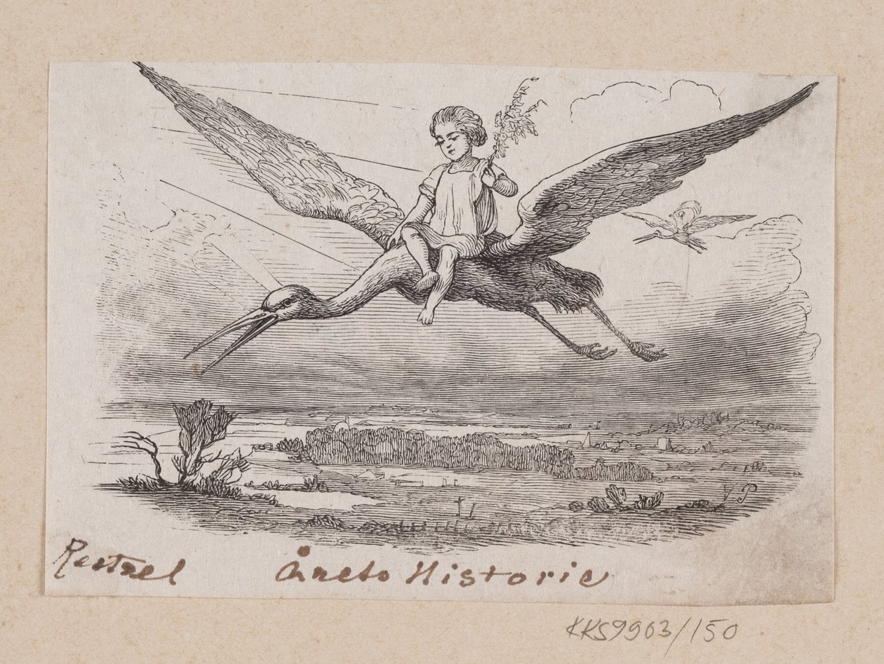 Ilustración para "La Historia del Año" en H.C. Andersen, "Cuentos y Historias", Volumen 2 de H.P. Hansen