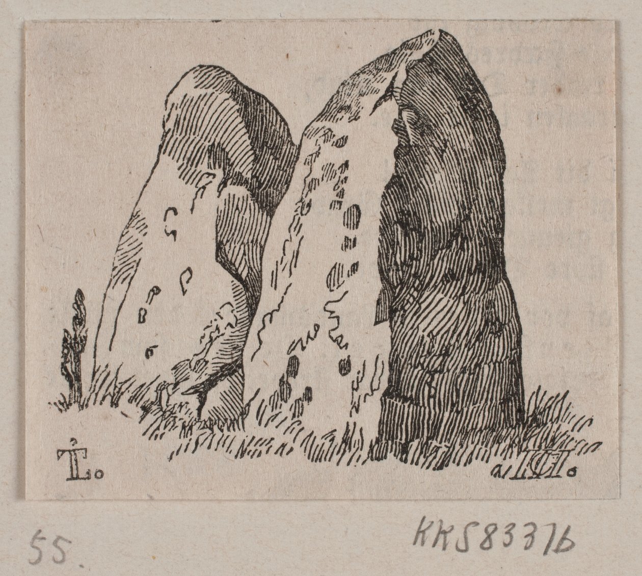 Ilustración para "Monumentos de piedra" de H. C. Henneberg