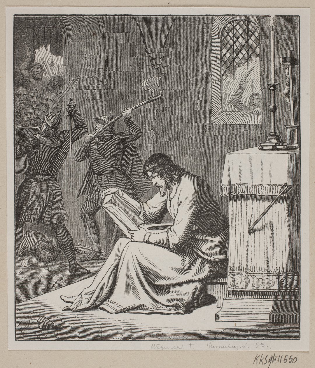 Ilustración para la historia de Dinamarca de Fabricius de H. C. Henneberg