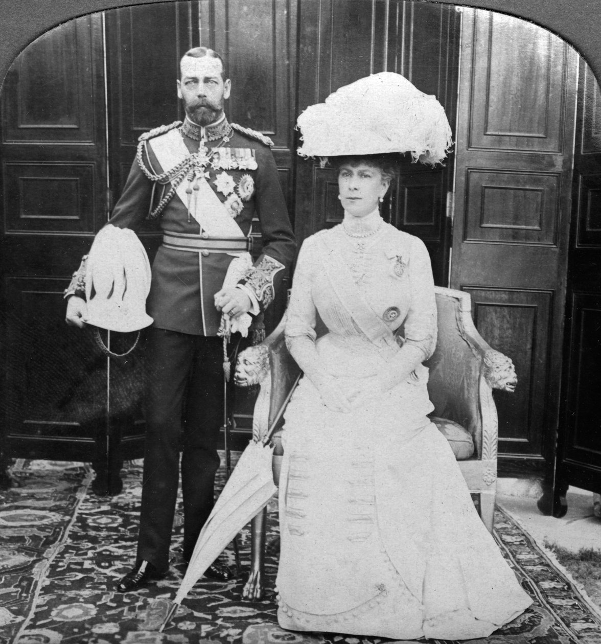 Rey Jorge V 1865-1935 y Reina María 1867-1953, principios del siglo XX de H. D. Girdwood