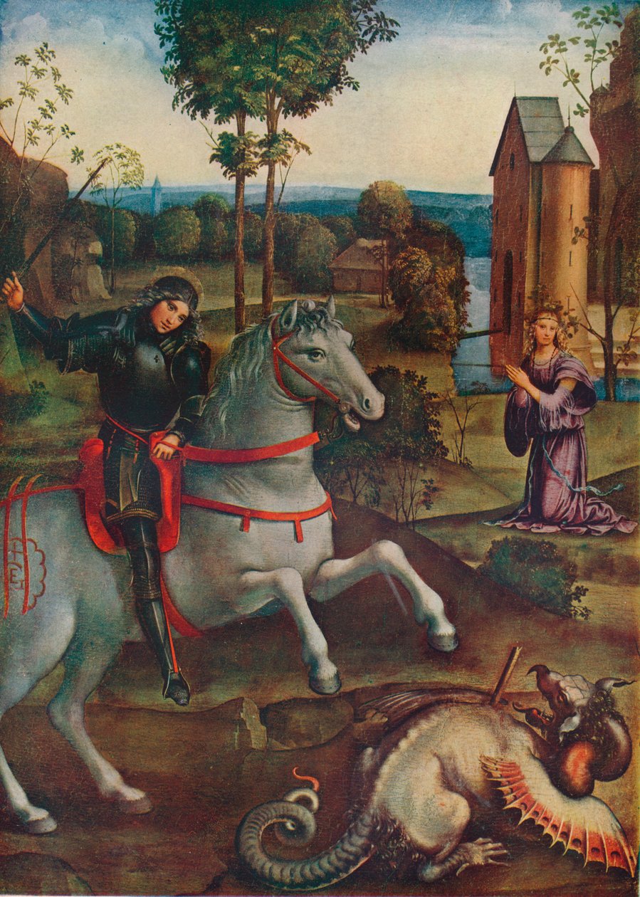San Jorge y el Dragón de H Granville Fell