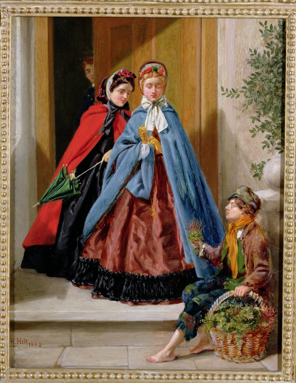 El Vendedor de Flores, 1862 de H. Hilt