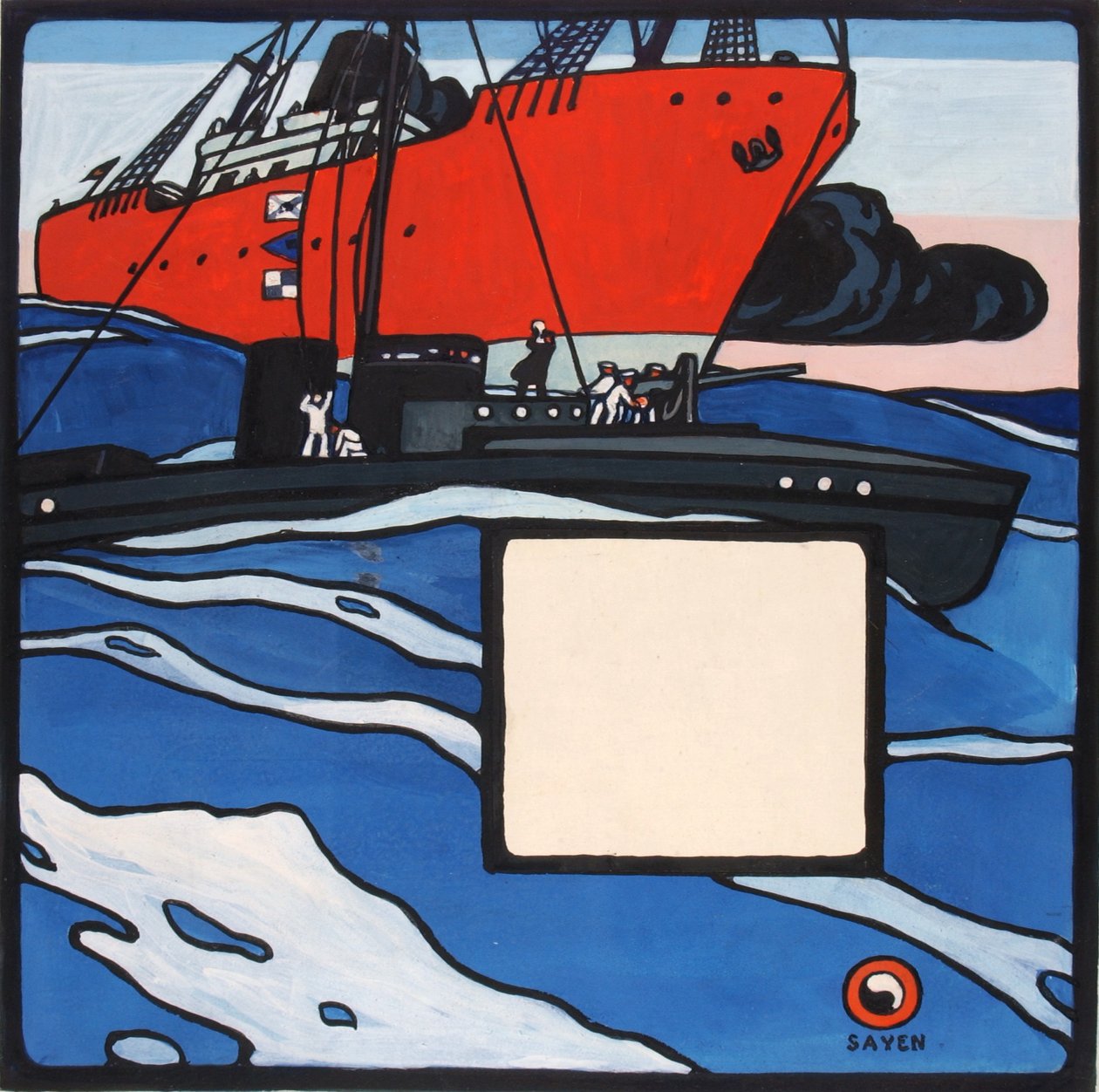 Sin título (Acción naval) de H. Lyman Sayen