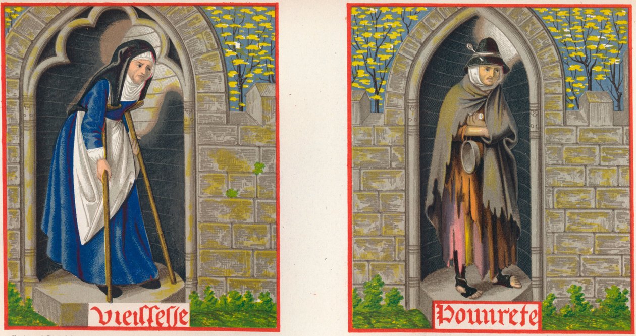 Vejez y pobreza, siglo XV, 1849 de H. Moulin