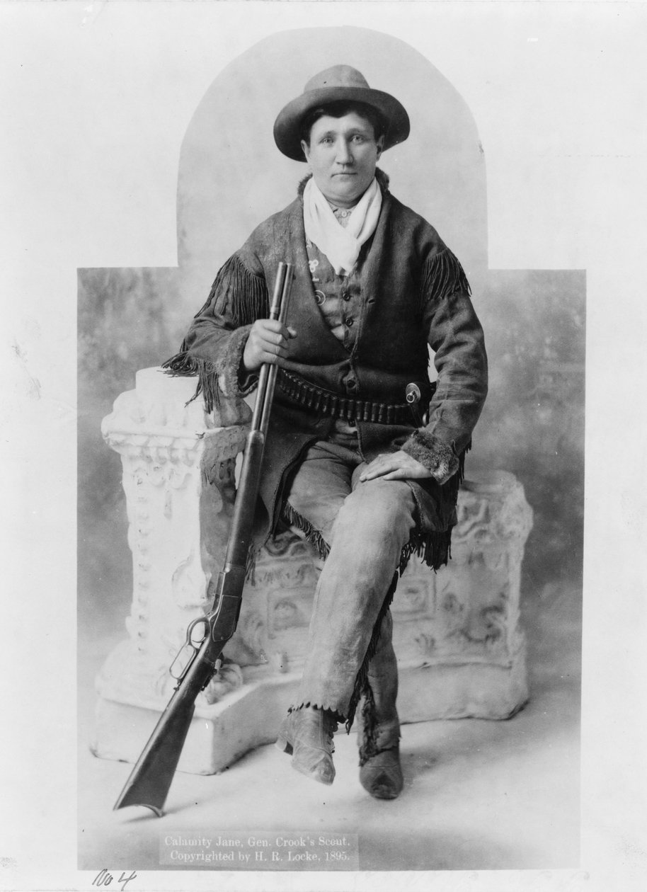 Calamity Jane como exploradora del General Crook de H. R. Locke