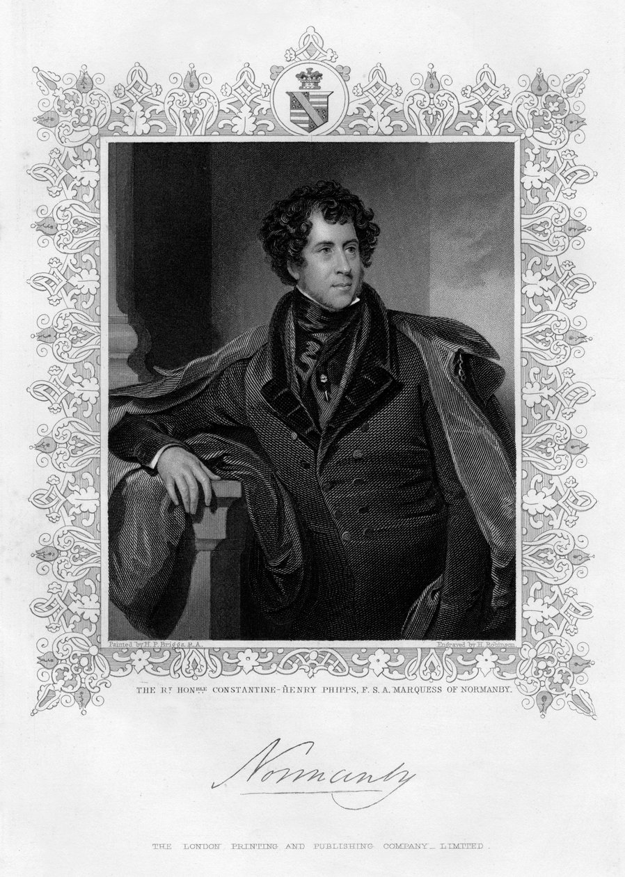 Constantine Henry Phipps, Marqués de Normandía, siglo XIX de H. Robinson