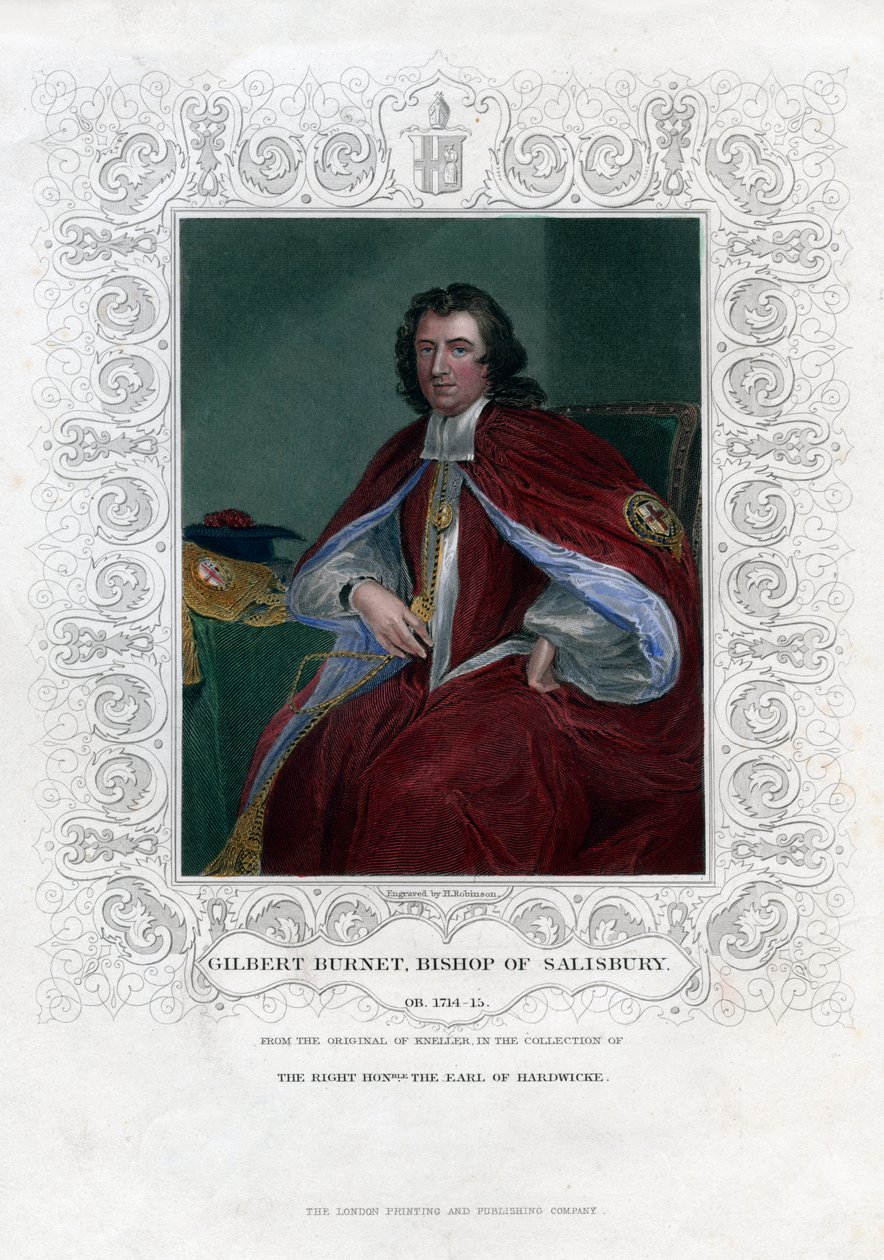 Gilbert Burnet, teólogo e historiador escocés de H. Robinson