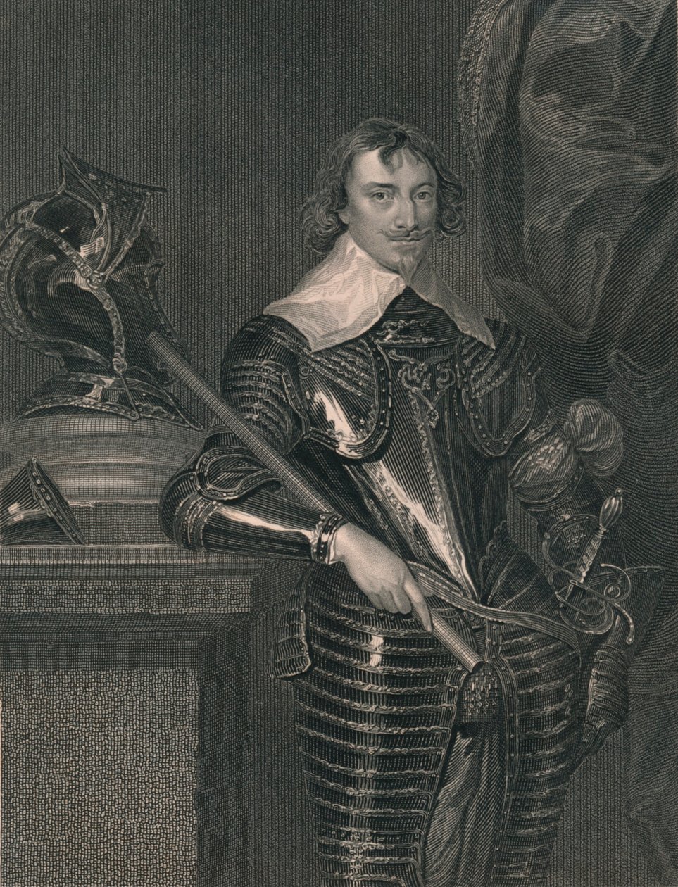 Robert Rich, Conde de Warwick, c1630s, principios-mediados del siglo XIX de H. Robinson