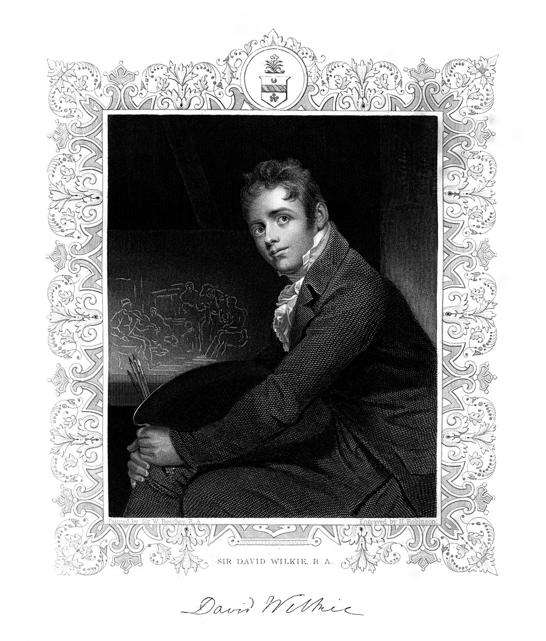 Sir David Wilkie, pintor escocés de H. Robinson