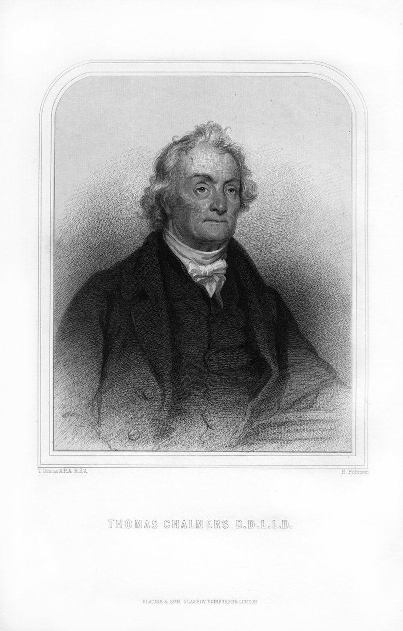 Thomas Chalmers, divino escocés, 1870 de H. Robinson