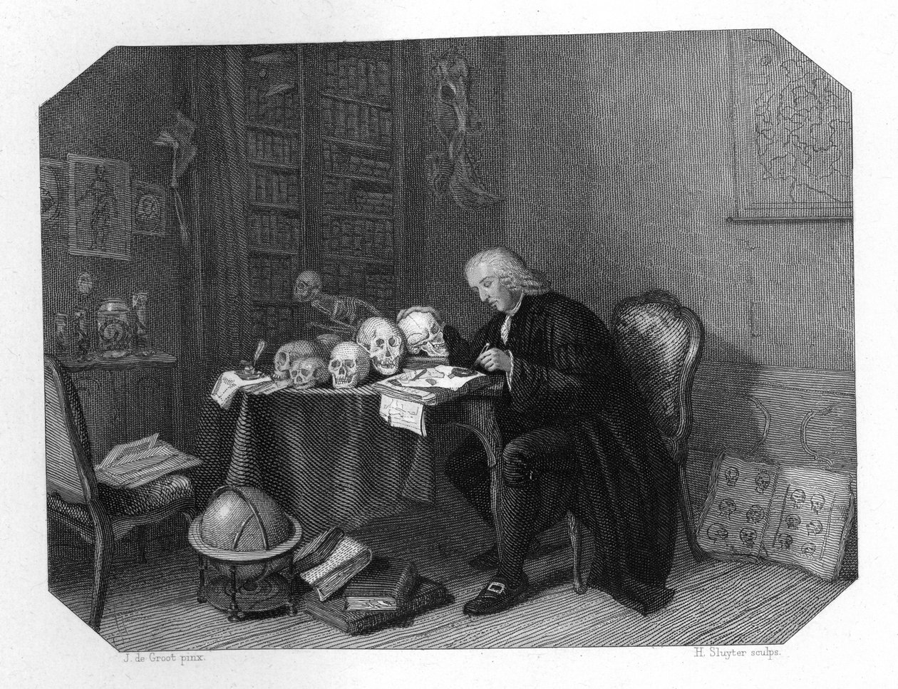 Petrus Camper, anatomista, antropólogo y naturalista holandés de H. Sluyter