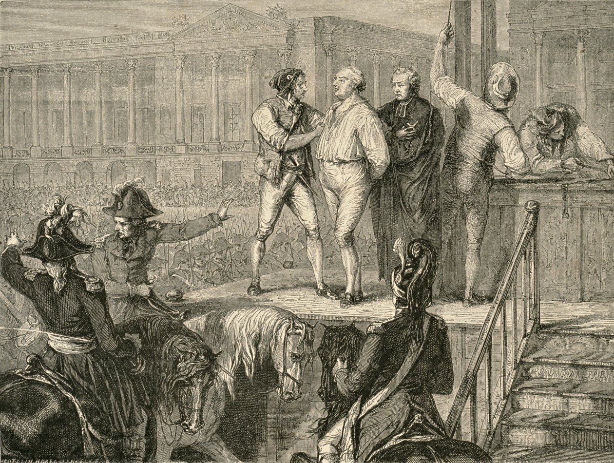 La ejecución de Luis XVI el 21 de enero de 1793 de H. de la Charlerie