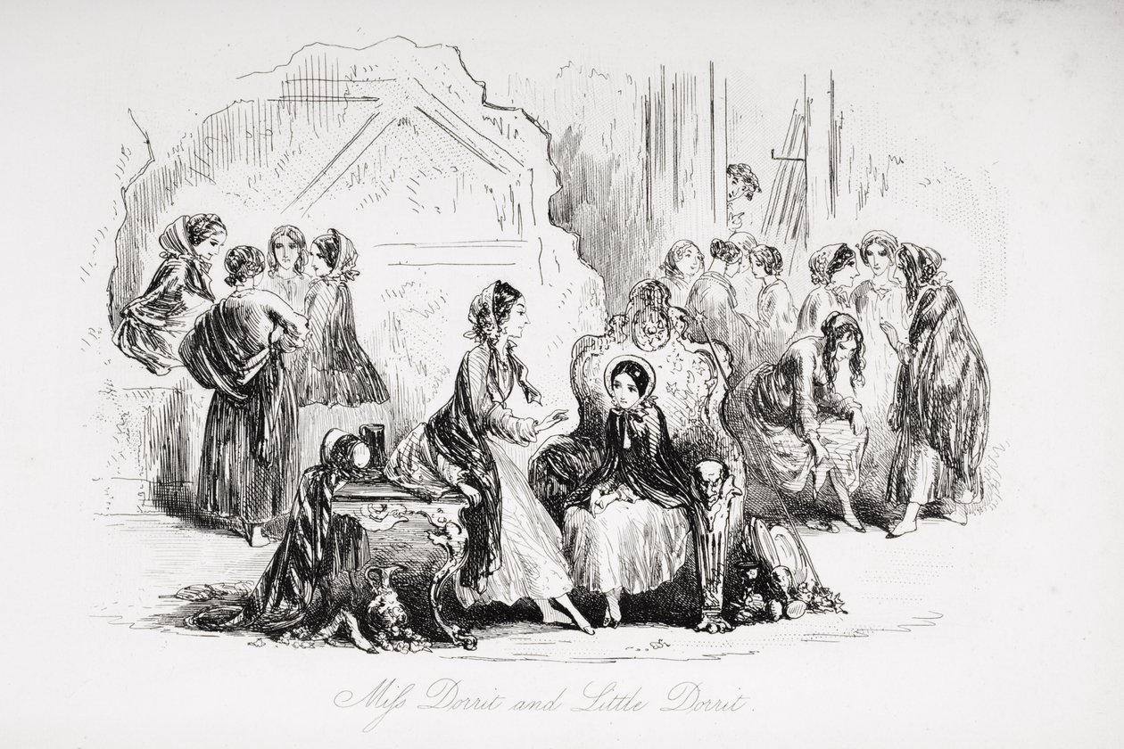 Miss Dorrit y Little Dorrit, ilustración de 