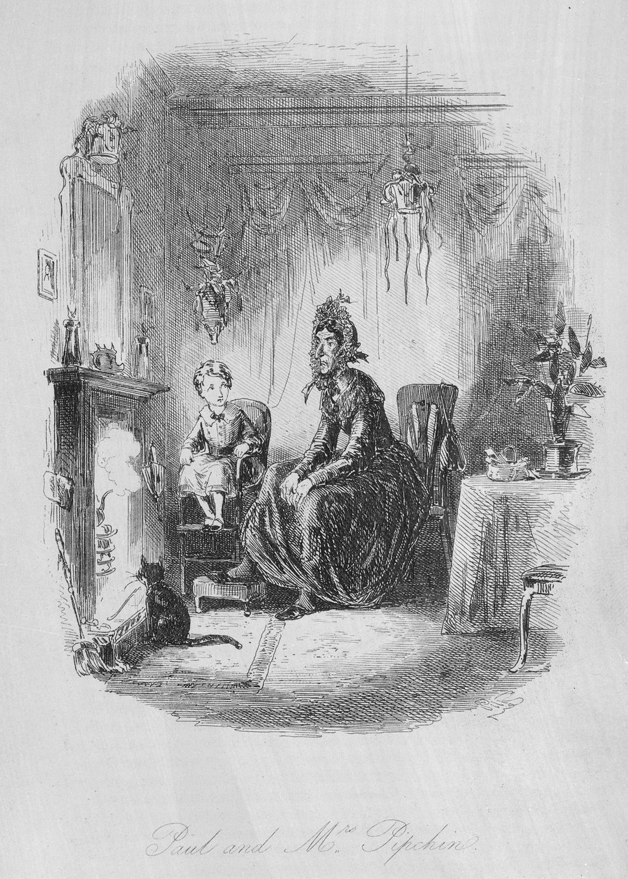 Paul y la Sra. Pipchin, ilustración de 