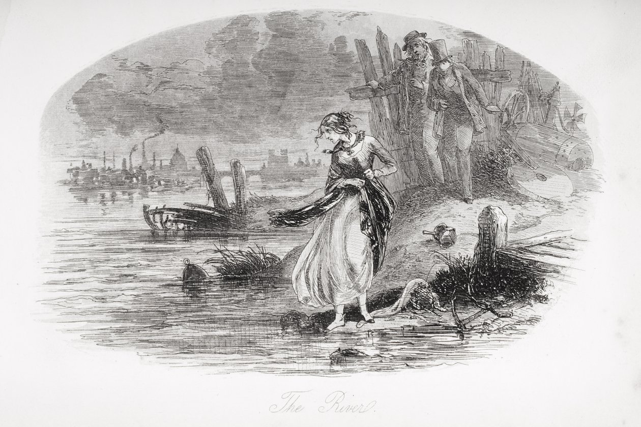 El río, ilustración de 