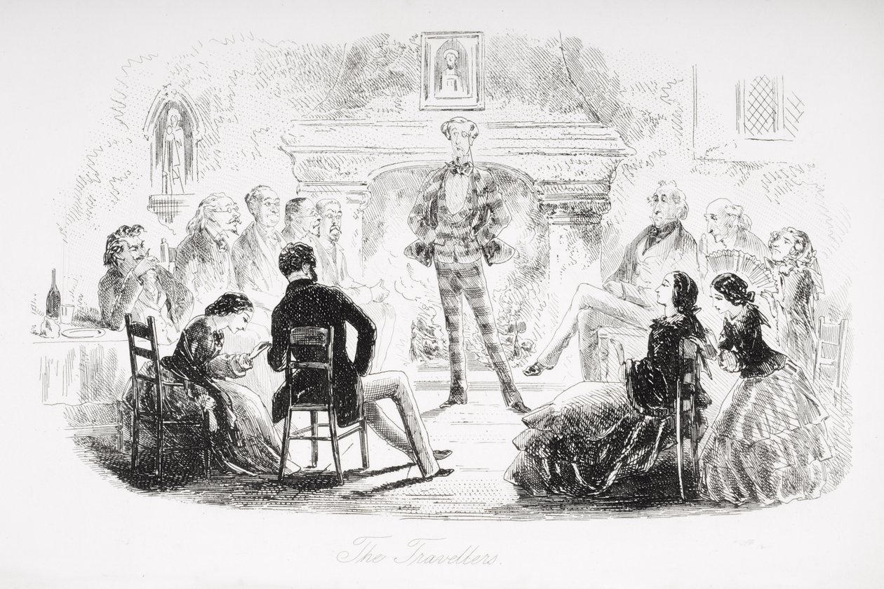 Los viajeros, ilustración de 