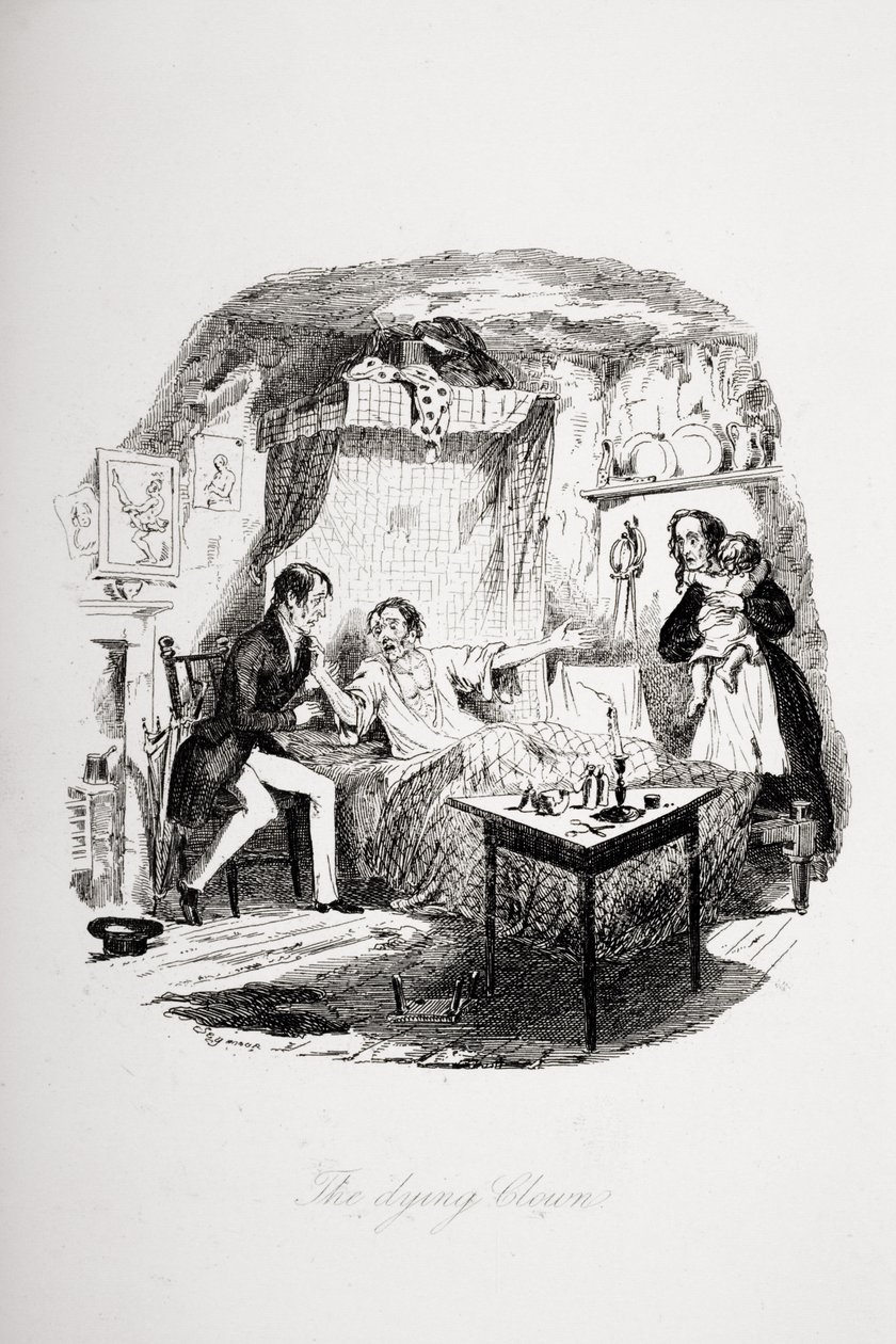 El payaso moribundo, ilustración de 