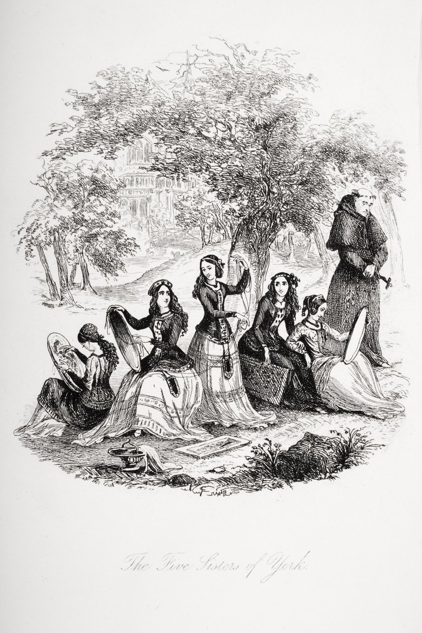 Las cinco hermanas de York, ilustración de 