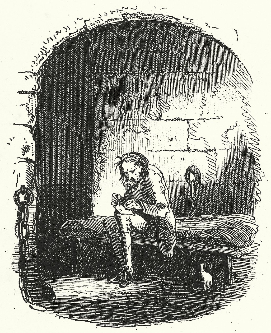 Historia de dos ciudades (grabado) de Hablot Knight (1815-92) (after) Browne