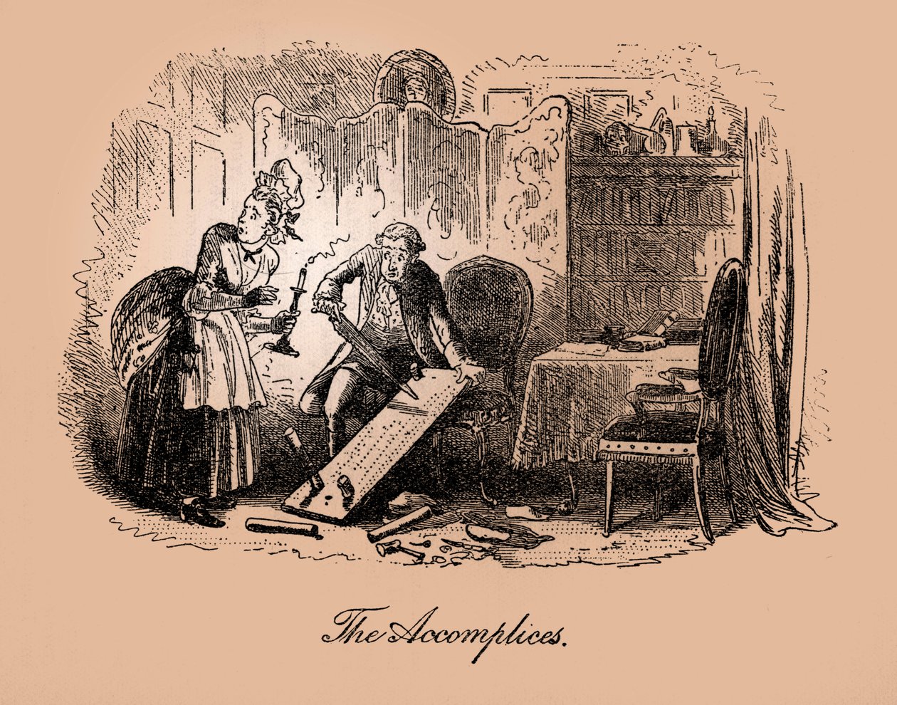 Historia de dos ciudades de Charles Dickens de Hablot Knight Browne