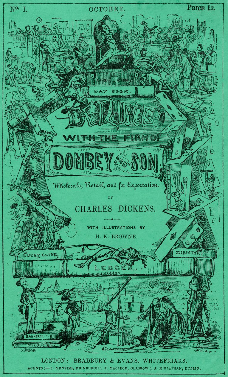 Charles Dickens - Dombey e hijo de Hablot Knight Browne
