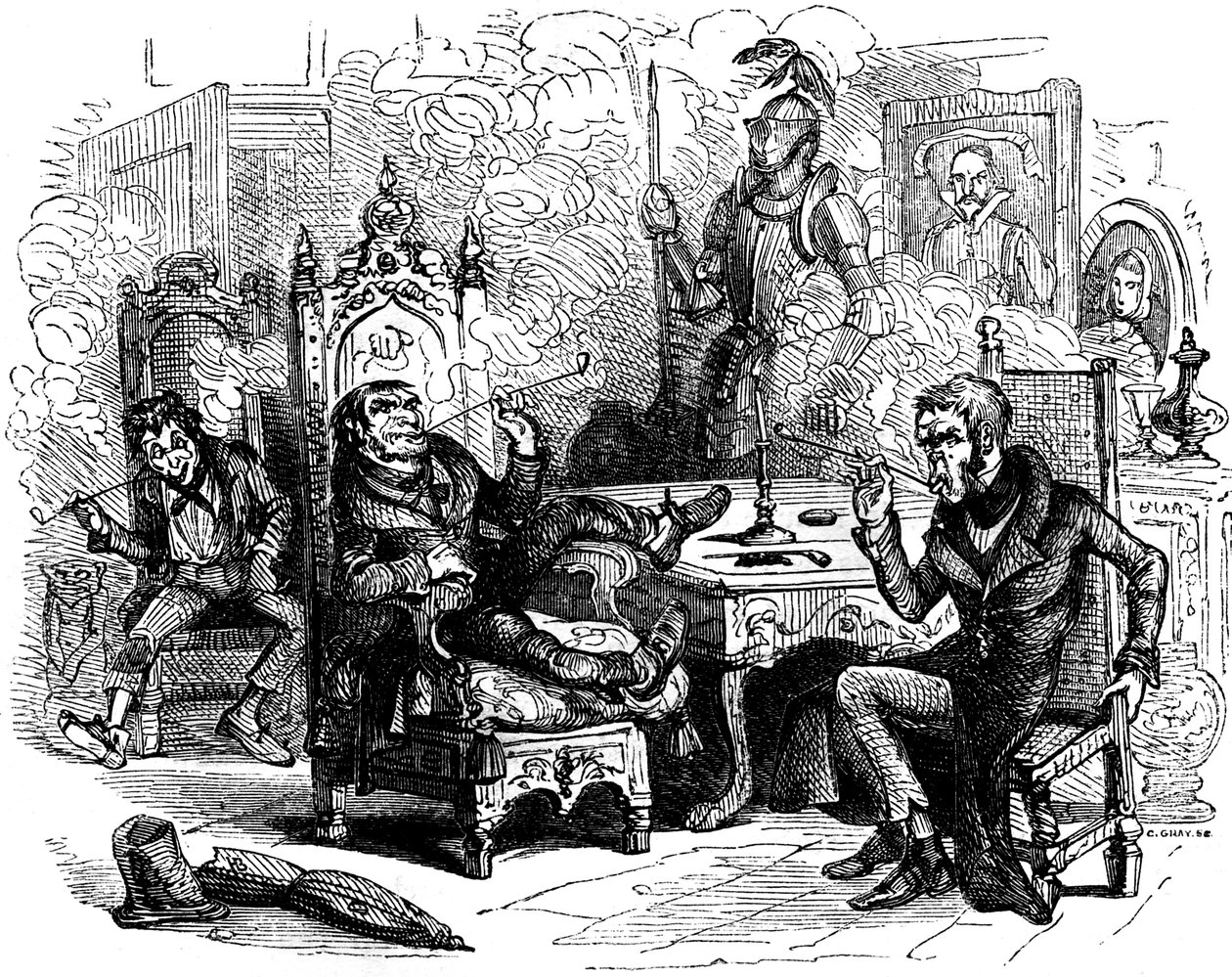 La tienda de antigüedades de Charles Dickens de Hablot Knight Browne