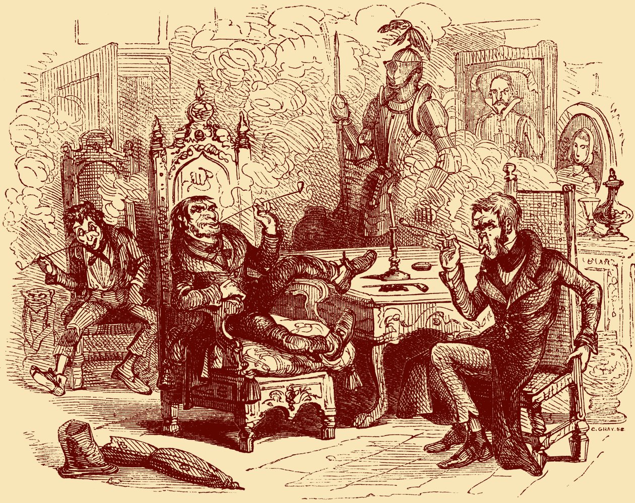 La tienda de antigüedades de Charles Dickens de Hablot Knight Browne